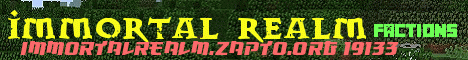 Banner for ImmortalRealm server