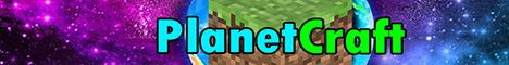Banner for PlanetCraft server