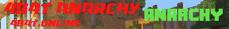 Banner for 4b4t - Anarchy Server for MCPE server