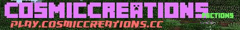 Banner for CosmicCreations server