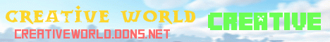 Banner for Creative World server