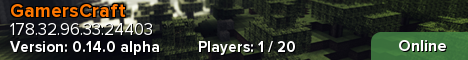 Banner for GamersCraft server