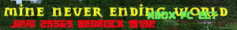Banner for Mine Never Ending World Bedrock server