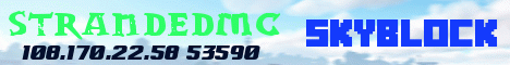 Banner for StrandedMC Skyblock server