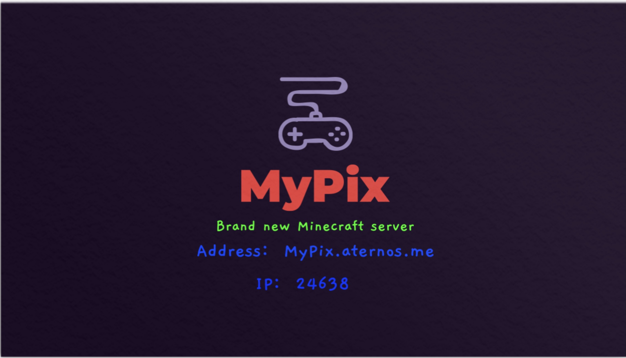 Banner for MyPix server