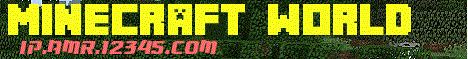 Banner for minecarft world server